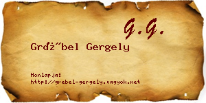Grébel Gergely névjegykártya