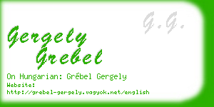 gergely grebel business card