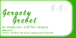 gergely grebel business card